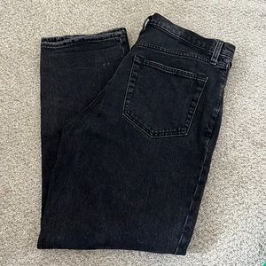 Abercrombie & Fitch 90s straight black jeans